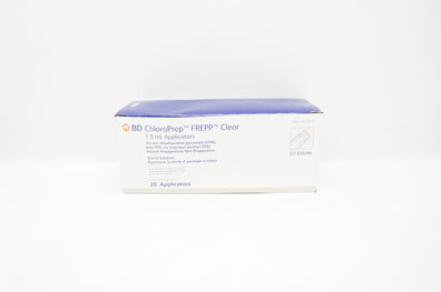 BD 930299 ChloraPrep FREPP Clear 1.5 mL Applicators (x) - Box of 20